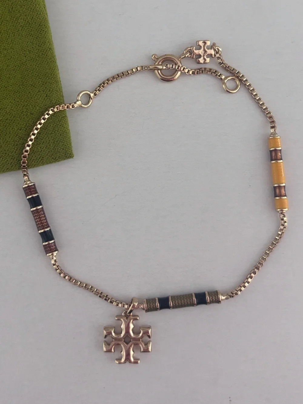 NWOT Tory Burch Kira Enamel Bar Bracelet